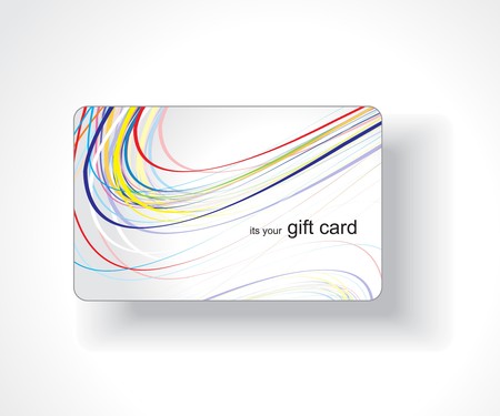 Beautiful gift card, vector illustration. のイラスト素材