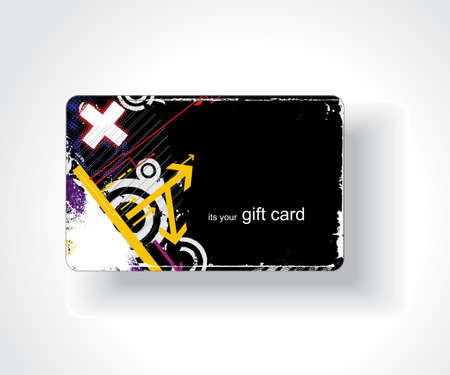 Beautiful gift card, vector illustration. のイラスト素材