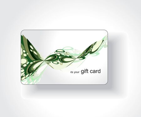 Beautiful gift card, vector illustration. のイラスト素材