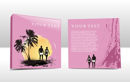 CD cover design with space of your text, best used of your project, vector illustartion.のイラスト素材