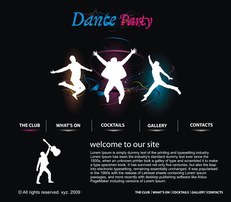 Web site design template, vector ilustration.のイラスト素材