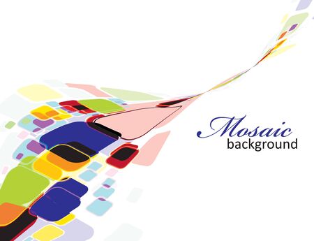 Abstract mosaic colorful backgroundのイラスト素材