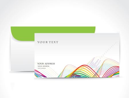 Paper envelope isolated on white backgroundのイラスト素材