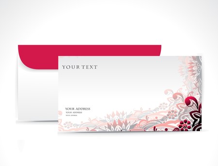 Paper envelope isolated on white backgroundのイラスト素材