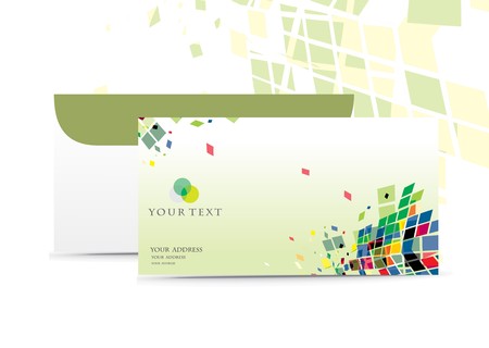 Paper envelope isolated on white backgroundのイラスト素材