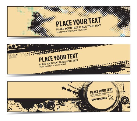 Abstract banners on construction themes のイラスト素材