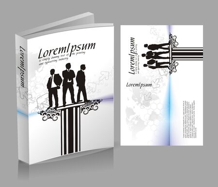 book cover design isolated over colorful background
のイラスト素材