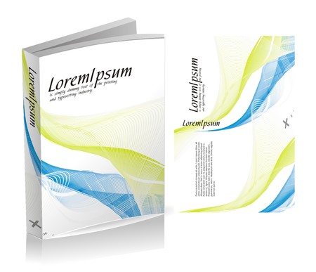 book cover design isolated over colorful backgroundのイラスト素材