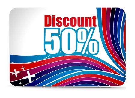 Discount card templatesのイラスト素材