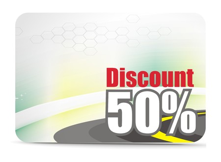 Discount card templatesのイラスト素材