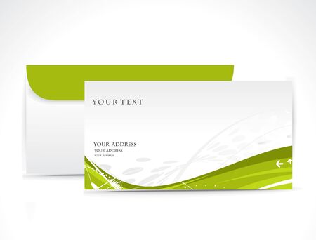 Paper envelope isolated on white background, vector illustration. のイラスト素材