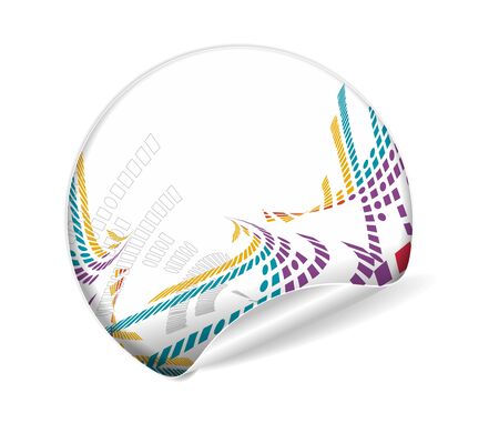 sale tag stickers with fresh design labels, vector illustration のイラスト素材