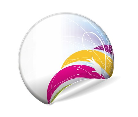 sale tag stickers with fresh design labels, illustration のイラスト素材