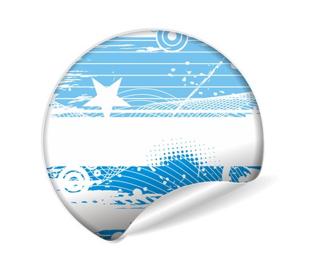 sale tag stickers with fresh design labels, illustration のイラスト素材