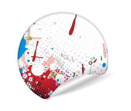 sale tag stickers with fresh design labels, illustration のイラスト素材