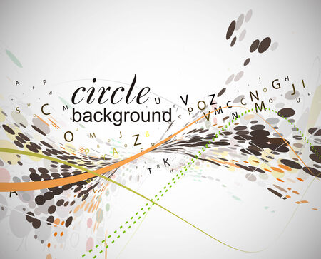 abstract halftone circle background with copy space, illustration.のイラスト素材