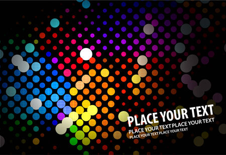 abstract   background with rainbow circle pattern and text space.のイラスト素材