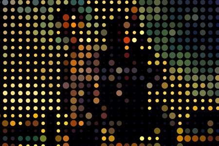 abstract halftone wave design, vetor illustration. のイラスト素材