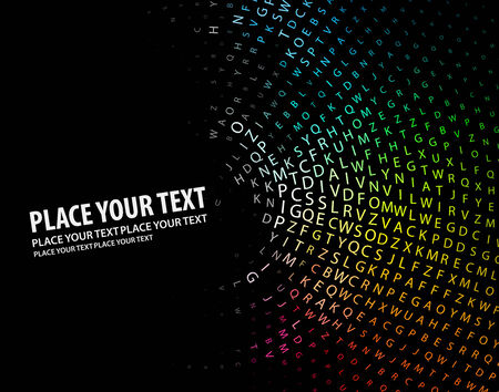 Digital program code,  illustration. のイラスト素材