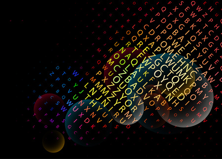 Digital program code,  illustration. のイラスト素材