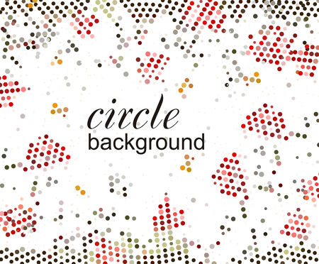 abstract halftone circle background with copy space,  illustration.のイラスト素材