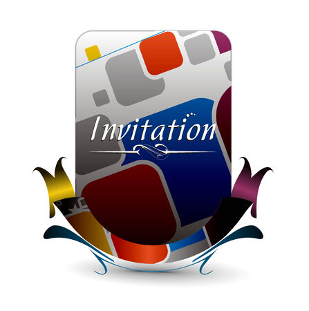  design for party invitation card, Just place your own texts and titles. のイラスト素材