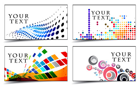 set of templates for business and gift cards. Elements for design. のイラスト素材