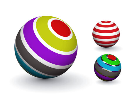 3D colorful sphere design,   illustration. のイラスト素材