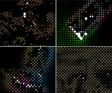 abstract halftone circle background illustration. のイラスト素材