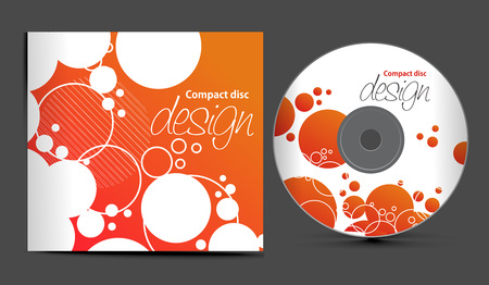   cd cover design template with copy space,  illustration のイラスト素材