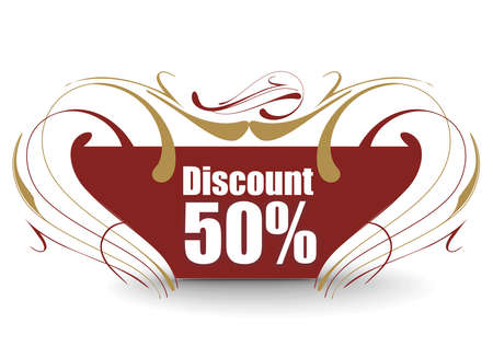 Discount card templates,   illustration. のイラスト素材