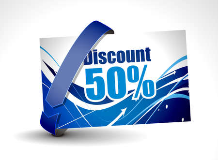 Discount card templates,  illustration. のイラスト素材