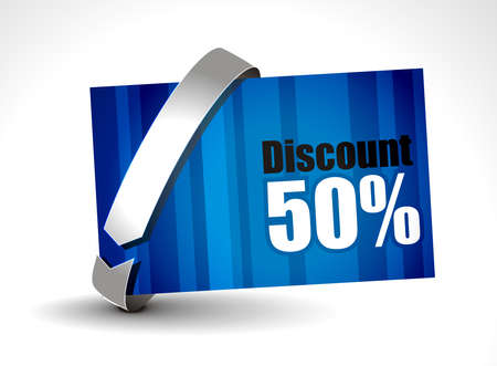 Discount card templates,   illustration. のイラスト素材