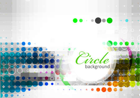 Retro rainbow circle pattern background,  illustration のイラスト素材