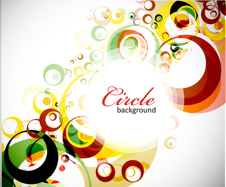 Abstract colorful circle background.  illustration.のイラスト素材