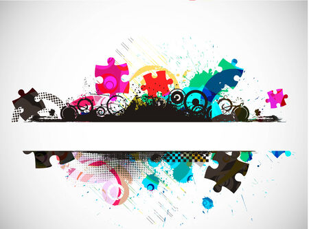 Grunge banner with an inky dribble strip banner with space of your text,  illustration のイラスト素材