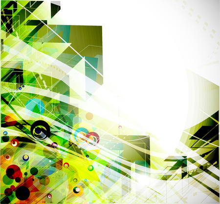 abstract colorful arrow wave line background.のイラスト素材