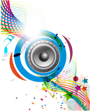 abstract music notes design for music background use, illustration のイラスト素材