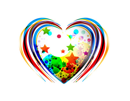 Valentines Day background with hearts element for design.のイラスト素材