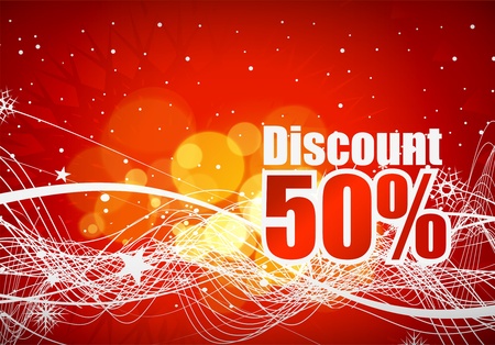 Beautiful discount banner design,   illustration.のイラスト素材