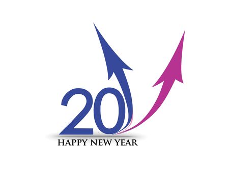 new year 2011 in white background.   illustrationのイラスト素材
