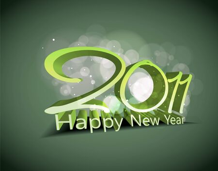 abstract new year 2011 colorful design.   illustrationのイラスト素材