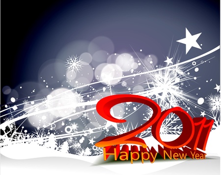abstract new year 2011 colorful design.    illustrationのイラスト素材