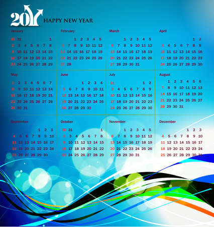 colorful 2011 calendar design element.のイラスト素材