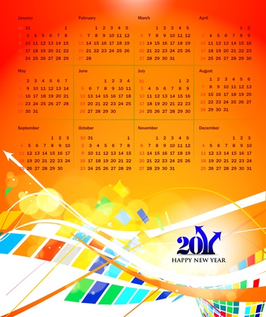   colorful 2011 calendar design element.のイラスト素材