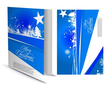 Christmas greeting card with presentation design.  illustrationのイラスト素材