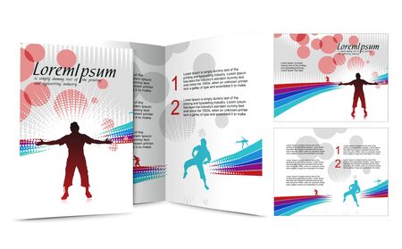brochure design for your project design, Vector illustartion.のイラスト素材