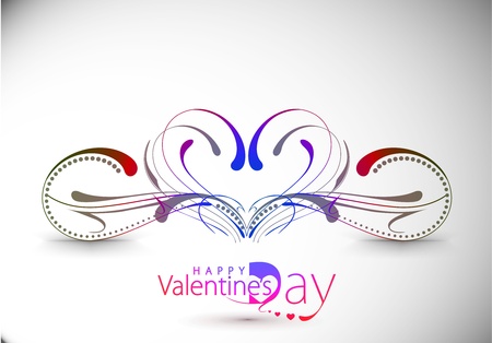 Abstract valentine's day card with space of your text, vector illustration のイラスト素材