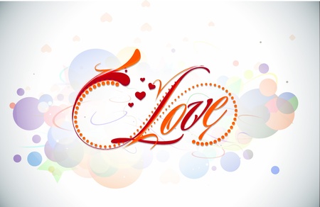 Abstract valentines day text background design element.のイラスト素材