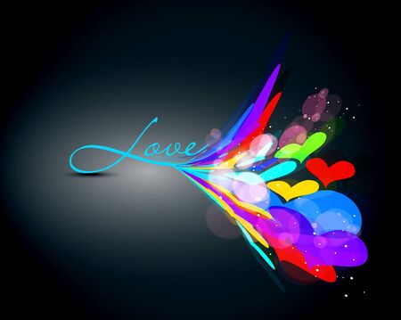 Abstract valentines day background,  text design element.のイラスト素材